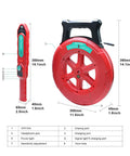 Red Underground Pipe Locator And Blockage Detector For PVC Plastic And Metal Water Pipes Sewer Wall Scanner with measurements
