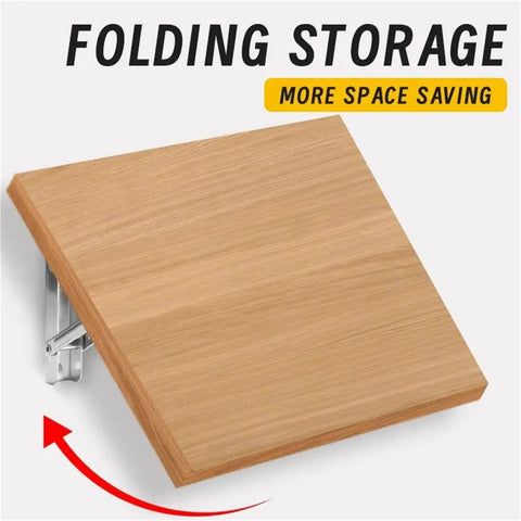 Heavy Duty 8 Inch Folding Shelf Brackets Set Of 6 For Wall Mounted Shelves Benches And Tables showing folding mechanism