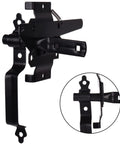Beefy Heavy Duty Self Locking Gate Latch with Handle for Pool and Garden Gates, Weatherproof Black Finish, Handle Detail View
