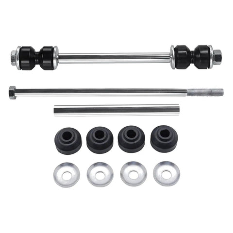 Front Sway Bar End Link Kit For 1999 To 2006 Chevy Silverado 1500 GMC Sierra Avalanche Tahoe Two Piece Includes K80631 K700539 K6428 K8987 Durable Stabilizer Links, metal bushings and washers