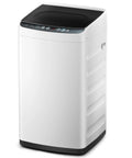 Top Shelf Portable Washer For Tiny Apartments And Studios White compact unit with control panel and sleek design.
