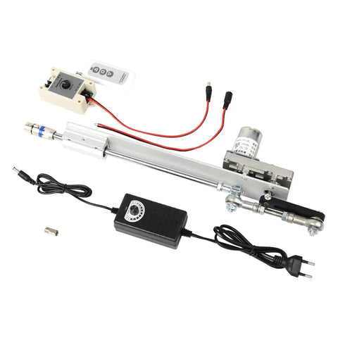 DIY Reciprocating Linear Actuator 24V DC With Adjustable Stroke 30 To 150 Mm And Speed 12 To 120 RPM Includes Remote Controller