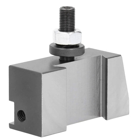 250 107 Quick Changing Tool Post Holder Built Tough For CNC Lathes High Carbon Steel Machining Fixture For Metalworking Heavy Duty Lathe Accessory High Strength Industrial Grade, front view