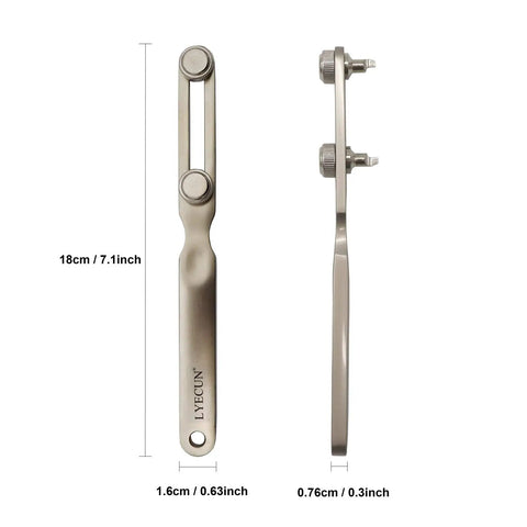 Easy Watch Back Remover Tool With Adjustable Wrench For Threaded Notched Back Covers Ideal For Quick Battery Swaps And Regular Watch Servicing