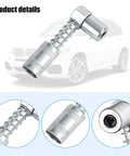 90 Degree Car Grease Coupler Adapter With 3 Jaw Right Angle Fittings For Tight Spots, iron construction, universal grease gun fit