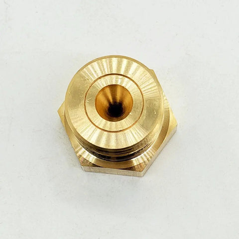 0.192mm Ruby EDM Wire Guide Nozzle With Flat Head And Extended Height For Wire Cutting Machines, Top View