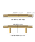 Dimensions of Champagne Bronze Knurled 3 Inch (76mm) Cabinet Handles 10 Pack for Kitchen Cabinets Cupboards Drawers