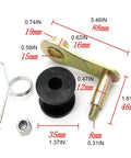 Must Have Heavy Duty All Purpose Chain Roller Tensioner Kit For Powersports Motos That Makes Chain Adjusting A Snap With Sturdy Metal Build And Super Easy Installation, black roller 35mm