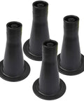 Black Bed Frame Glide Feet Set Of 4 For Replacing Casters Keeps Your Bed Stationary And Floor Safe Great For Hardwood Tile Laminate And Carpet