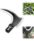 Double Scythe For Weeding And Outdoor Mowing Beast Of A Heavy Duty Hand Tool With 2.8mm Thick Blade, shown with close-up angles