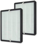 4 In 1 True HEPA Replacement Filter For Smoke Odors Dust And Pet Dander With Activated Charcoal VOC Absorber, Easy Fit For GL-FS32 HEPA, 2 Pack