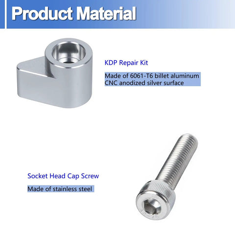 Dodge Cummins 12V 5.9L Dowel Pin Repair Kit With Retainer For 1989 1998 Diesel Engines Stops Dowel Pin Backout And Timing Cover Damage Quick Install Real Engine Protection Keeps Your Ride Running Strong. 6061-T6 billet aluminum retainer and stainless steel socket head screw