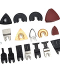 Wood Oscillating Multitool Blade Kit All-In-One 88 Piece Set with various blades and sanding pads for wood and plastic cutting