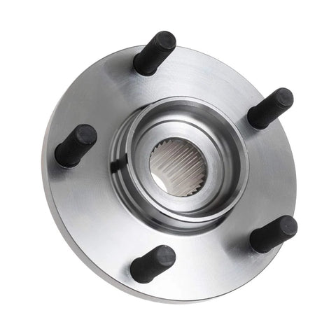 Complete Wheel Hub And Bearing Assembly Replacement For 2002 2006 Nissan Altima 3 5L V6 And 2000 2008 Maxima shown in silver color