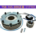 Front view of TSB165-800 electromagnetic power-off brake with DC171V coil and splined bore