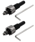 Pro Grade 18mm Hole Saw Kit With 66mm Long HSS Cutting Saws For Wood And Metal including two saws with hex wrenches