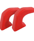 Red Tow Hook Cover Set For Jeep Wrangler JK JL Gladiator JT 2007 To 2026 Protect Receiver Sleeve Trim And Towing Hitch Rubber Covers