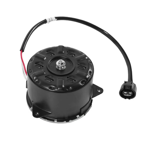 Heavy Duty Radiator Cooling Fan Motor Slick Direct Swap For Toyota Highlander And Lexus Rx400h 3.3 Liter OE 16363-75030 top view with wire.