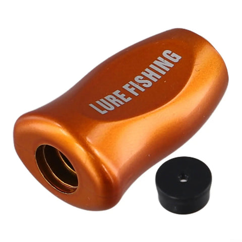 Premium Gold Fishing Reel Knob Grip For Baitcasting Rods Upgrade Your Casting Gear With This Ultra Light ABS Handle Part For Effortless Action And Smooth Performance On Any Water Drop Or Carbon Rocker Setup, orange ABS reel knob