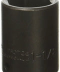 Six Point One Half Inch Drive Impact Socket One And One Eighth Inch With TorquePlus Design for tough fasteners, reducing rounding.