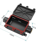 IP68 Outdoor Waterproof Junction Box With M20 Connector For 5 To 13 Millimeter Cables 2 Way Underground Splice Light Box Includes 4 Way Terminal Block Seals And Screws 450V 20A Rating Built For Easy Install, 122x71mm