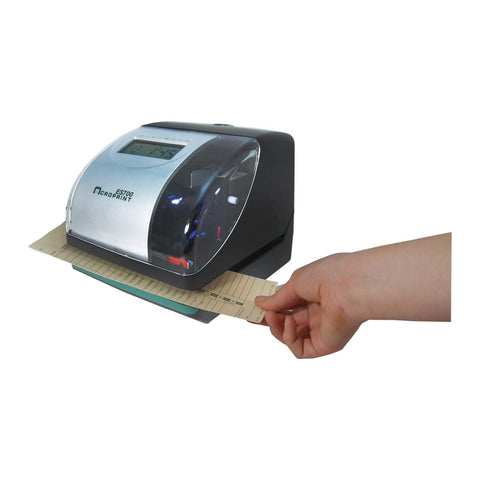 Electronic Time Clock Machine With Automatic Daylight Savings And Battery Backup, Hassle-Free Employee Punch Tracker For Small Business, Left-Right Card Compatible, Switchable 12-24 Hour Display, Built Tough For Your Daily Hustle Without Any Sweat, handheld punch card insertion.