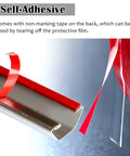 Self-adhesive feature of Stainless Steel Cable Raceway For Businesses And Labs Floor Cord Cover 12 To 79 Inch Lengths Outer Width 60 By 2 Inches Hide Cords In A Sleek Metal Channel With Wood Grain Texture Durable No Fuss Install Cable Management