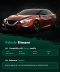 Concept car in dark setting for Nissan Sentra 2013-2019 1.8L, highlight on sleek design and compatibility details