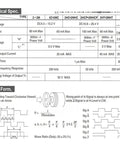 Photoelectric Rotary Incremental Encoder For Elevator Systems, Ultra Compact, Rock Solid Stability, Broad Use In Industrial Automation And Robotics, Supports OVW-06-2MHC OVW-10-2MHT OVW-20-2MD electrical spec chart and wave form diagram