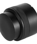 Pro Grade 51mm Coffee Distributor Leveler Heavy Duty Stainless Steel Espresso Tool, black finish, close-up view.