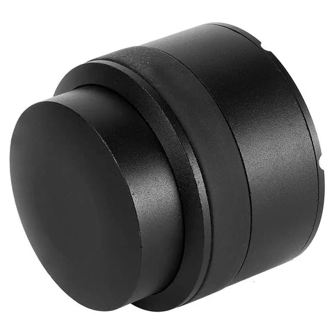 Pro Grade 51mm Coffee Distributor Leveler Heavy Duty Stainless Steel Espresso Tool, black finish, close-up view.