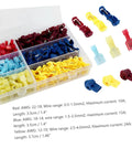 Solid 200 Pc Heat Shrink Wire Crimp Connectors Weather Pack Terminals With Insulated Speaker Box And Auto Wire Tap Kit For Heavy Duty Electrical Work That Is Totally Reliable, assorted color terminals in storage box