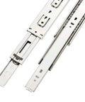 18 Inch Full Extension Drawer Slides Side Mount Ball Bearing Quiet Glide, Heavy Duty, 10 Pairs With Screws, 100 Lb Capacity, Zinc Plated