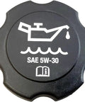 Engine Oil Filler Cap Replacement FC208 For GM Cars And SUVs 1994 2011 Fits Buick Oldsmobile Pontiac Cadillac GMC Hummer Saab Isuzu 12573337 Part Check Before You Order, showing SAE 5W-30 marking on black cap.
