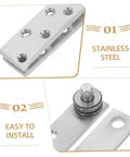 Hidden Door Pivot Hinges For Bookcases And Cabinets Heavy Duty Stainless Steel System with smooth rotation parts shown