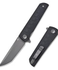 Chop 3.15 Inch Folding Pocket Knife With 14C28N Steel Blade And G10 Handle Flipper Open EDC Knife With Pocket Clip for Camping and Hunting