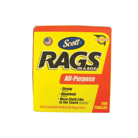 Heavy Duty OEM Grade Shop Towels Rags In A Box 200 Count 10 By 14 Inches Cloth Like Disposable Pop Up For Automotive