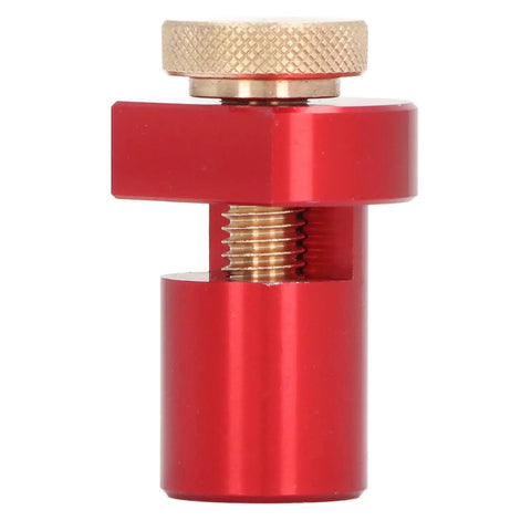 19mm Table Stop For Woodworking Aluminum Alloy With Thumb Screw Lock CNC Processed Non Slip Workbench Limiting Block For Planing Sanding And Marking Red