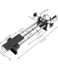 Black Force Gauge Stand 1000N 100kg Horizontal Spiral Manual Test Stand With Adjustable Clamp For Tension And Push Pull Testing Built Tough In A Compact 9lb Steel Frame And Precise Handwheel Control, steel frame