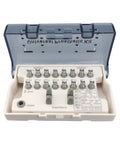 Implant Torque Wrench Set 10 To 70 Ncm Universal Screwdriver Ratchet Tool With One Wrench Kit And Sixteen Driver Bits Pro Grade