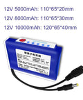 Drop Dead Reliable 12V Rechargeable Lithium Polymer Battery Pack With Integrated Bms Safety Circuit And Heavy Duty Dc Adapter for LED strip lighting.