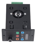 Beefy 400W Variable Frequency Drive Inverter Converts 176 264V Single Phase To 3 Phase Output 0.1 To 400 Hz Motor Speed Control With LED Display For Fans Pumps CNC Machines black VFD front view with knob