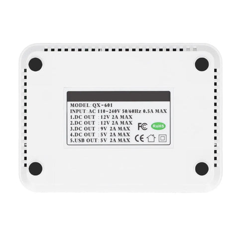 Solid Mini Ups With Six Thousand Mah Battery To Keep Your Wifi Router And Modem Running Smooth Through Power Blackouts And Internet Downtime Without A Hitch At Home Or Office, showing the back view with power specifications.