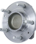 Two Piece Rear Wheel Bearing And Hub Assembly For 2016 To 2021 Chevy Malibu, 2017 To 2019 Buick Lacrosse, And 2018 To 2019 Buick Regal Sportback 2WD, Direct Fit Replacement, Easy Install, Durable Performance Ready To Roll, shown from front view.