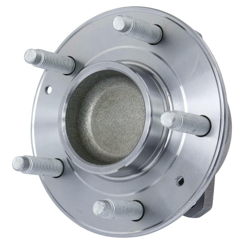 Two Piece Rear Wheel Bearing And Hub Assembly For 2016 To 2021 Chevy Malibu, 2017 To 2019 Buick Lacrosse, And 2018 To 2019 Buick Regal Sportback 2WD, Direct Fit Replacement, Easy Install, Durable Performance Ready To Roll, shown from front view.