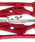 Front And Rear Swing Suspension Arms Upgrade Kit For 1 By 10 22S SCT 2WD Short Course RC Car Aluminum Alloy Parts Red