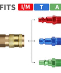 Tough As Nails Shop Grade Air Compressor Hose 3/8 By 50 Feet Rated To 300 Psi with brass quick connect coupler and fittings.