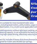 Heavy Duty Trailer Leaf Spring Bushings Kit Built Tough From Aluminum Alloy Sixteen Pieces Inner Diameter Nine Sixteenth Inch