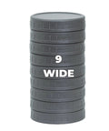 9 Gray Wide Mouth Mason Jar Lids With Silicone Ring 86mm Thickened Leakproof Plastic Covers Fits Ball Kerr And More For Preserving Food Sauces And Bulk Batch Storage Keepin It Fresh stacked gray wide-mouth plastic lids