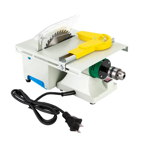 5 In 1 Mini Lapidary Saw And Polishing Kit With 750W Gem Jewelry Grinder, Flex Shaft, Carving Handle, Drill Chuck, and power cord